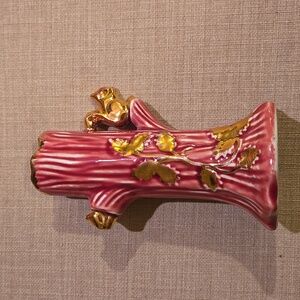 Holley Ross Accents Squirrel in Tree Bud Vase